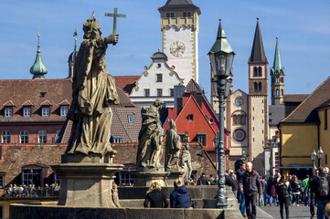quiet and deserted streets of the old German city
