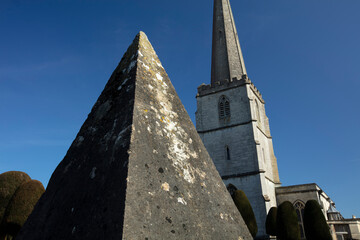 Painswick, Gloucestershire, UK, 24th February 2019, St Marys Church in Painswick