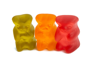 jelly bears isolated
