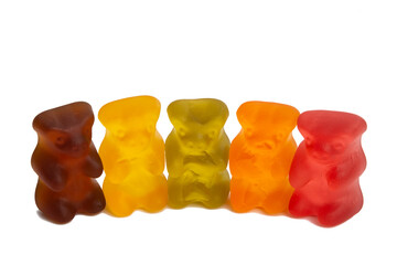 jelly bears isolated
