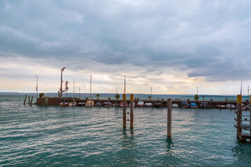 MEERSBURG, GERMANY - June 29, 2018: Meersburg is a town of Baden-W&uuml;rttemberg in the southwest of Germany at Lake Constance