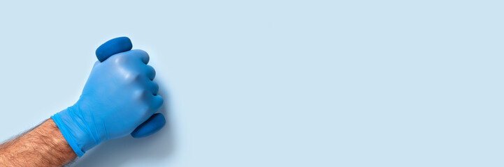 Sports web banner. Home workouts or in the gym with social distancing.