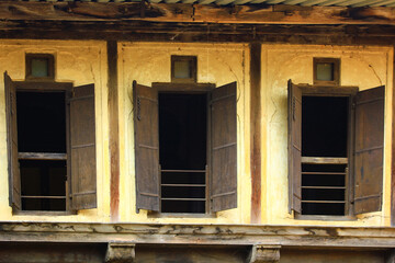 old wooden window