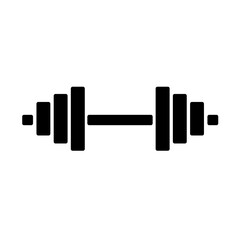 Barbell Icon Vector Illustration Design