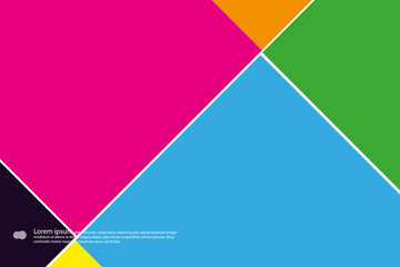 Colorful abstract background. Modern vector pattern with multicolor geometric shapes.