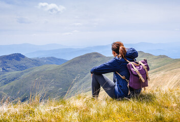 Traveling outdoor hiking in nature.