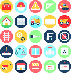 
Construction Colored Vector Icons 2
