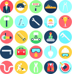 
Construction Colored Vector Icons 3
