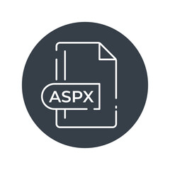 ASPX File Format Icon. Android Package Kit file format filled icon.