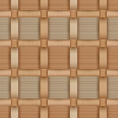 Birchbark Basketwork. Seamless pattern.