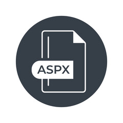 ASPX File Format Icon. Android Package Kit file format filled icon.