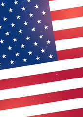 Naklejka premium Background with USA flag. Vector grange illustration.