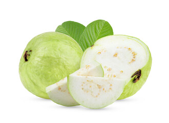 Guava fruit isolated on white background