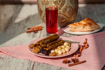 Turkish sarma on plate