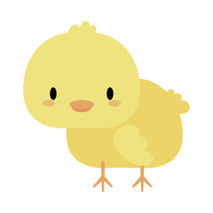 cute chick baby kawaii, flat style icon
