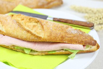 sandwich au jambon