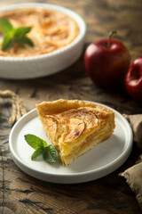 Traditional homemade apple pie