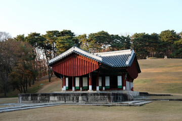 Heoninneung Royal Tombs in Seoul, South Korea. Heoninneung is the grave of the King of the Joseon Dynasty.
