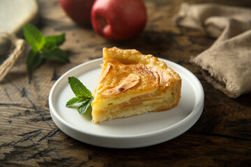 Traditional homemade apple pie