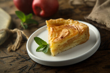 Traditional homemade apple pie