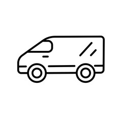 Van line icon on a white background