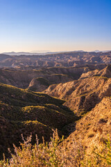 sunset in the mountains