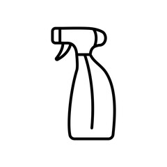 spray bottle icon, line style