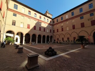 Fototapeta premium Este Castle in Ferrara town in Italy