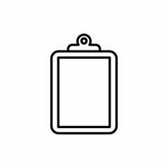 Outline clipboard icon.Clipboard vector illustration. Symbol for web and mobile