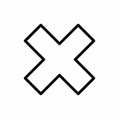 Outline close icon.Close vector illustration. Symbol for web and mobile