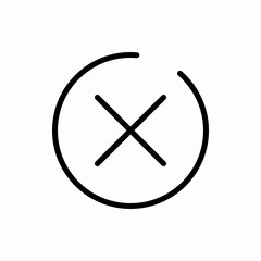 Outline close icon.Close vector illustration. Symbol for web and mobile
