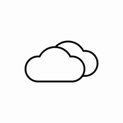 Outline cloud icon.Cloud vector illustration. Symbol for web and mobile