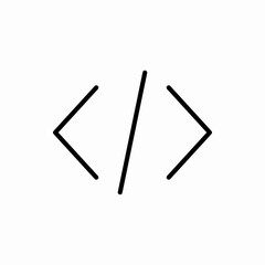 Outline code icon.Code vector illustration. Symbol for web and mobile