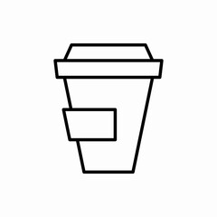 Outline coffee cup icon.Coffee cup vector illustration. Symbol for web and mobile