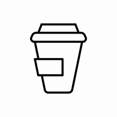 Outline coffee cup icon.Coffee cup vector illustration. Symbol for web and mobile