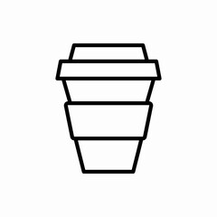Outline coffee cup icon.Coffee cup vector illustration. Symbol for web and mobile