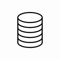 Outline coin icon.Coin vector illustration. Symbol for web and mobile