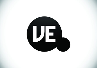 Initial Monogram Letter V E Logo Design Vector Template. V E Letter Logo Design