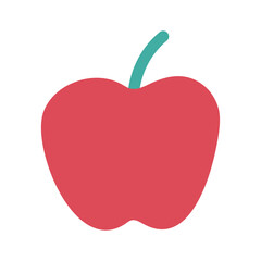 fresh fruit apple isolated icon design white background