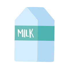 milk box food market isolated icon design white background