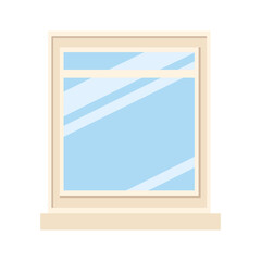 window frame glass decoration isolated icon design white background