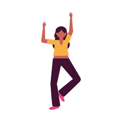 Isolated avatar woman vector design