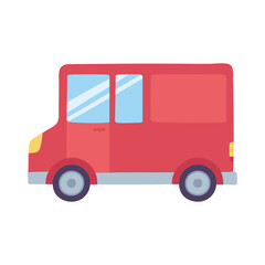 delivery truck transport service isolated icon design white background