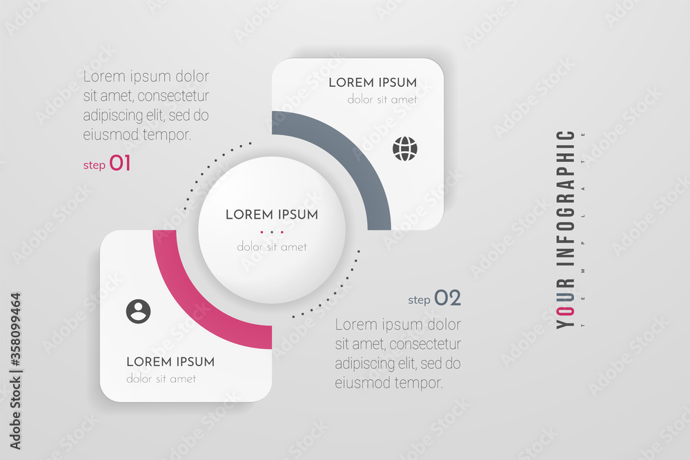 Poster infographics design vector and marketing icons. can be used for workflow layout, diagram, annual rep