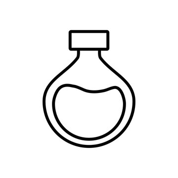 recommend clip art: chemical flask icon, line style