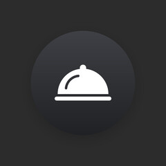 Restaurant -  Matte Black Web Button