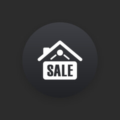 Home Sale -  Matte Black Web Button