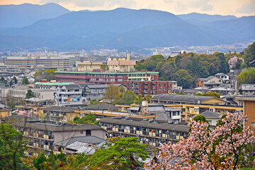 Kyoto city overview in Kyoto, Japan