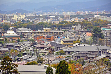 Kyoto city overview in Kyoto, Japan