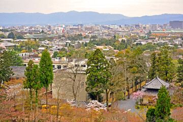 Kyoto city overview in Kyoto, Japan